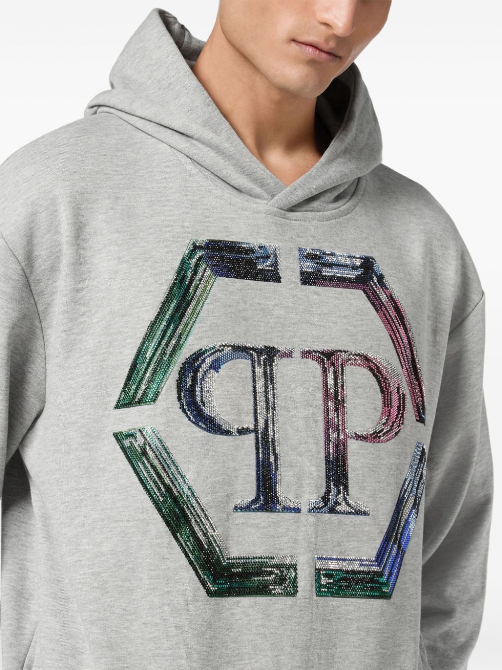 Strass Hexagon hoodie - 5