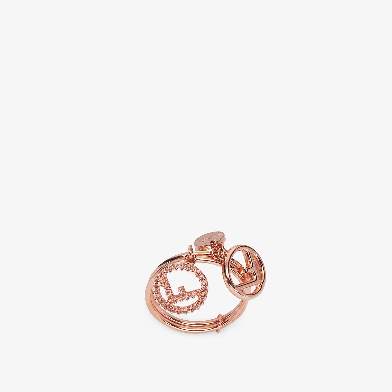 Pink gold-color ring - 1