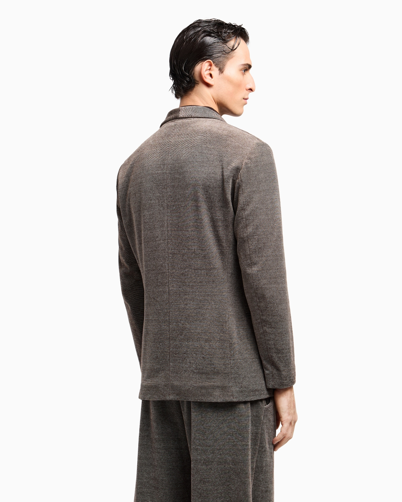 ASV SINGLE-BREASTED JACKET IN A MILLERAIES COTTON JERSEY - 3