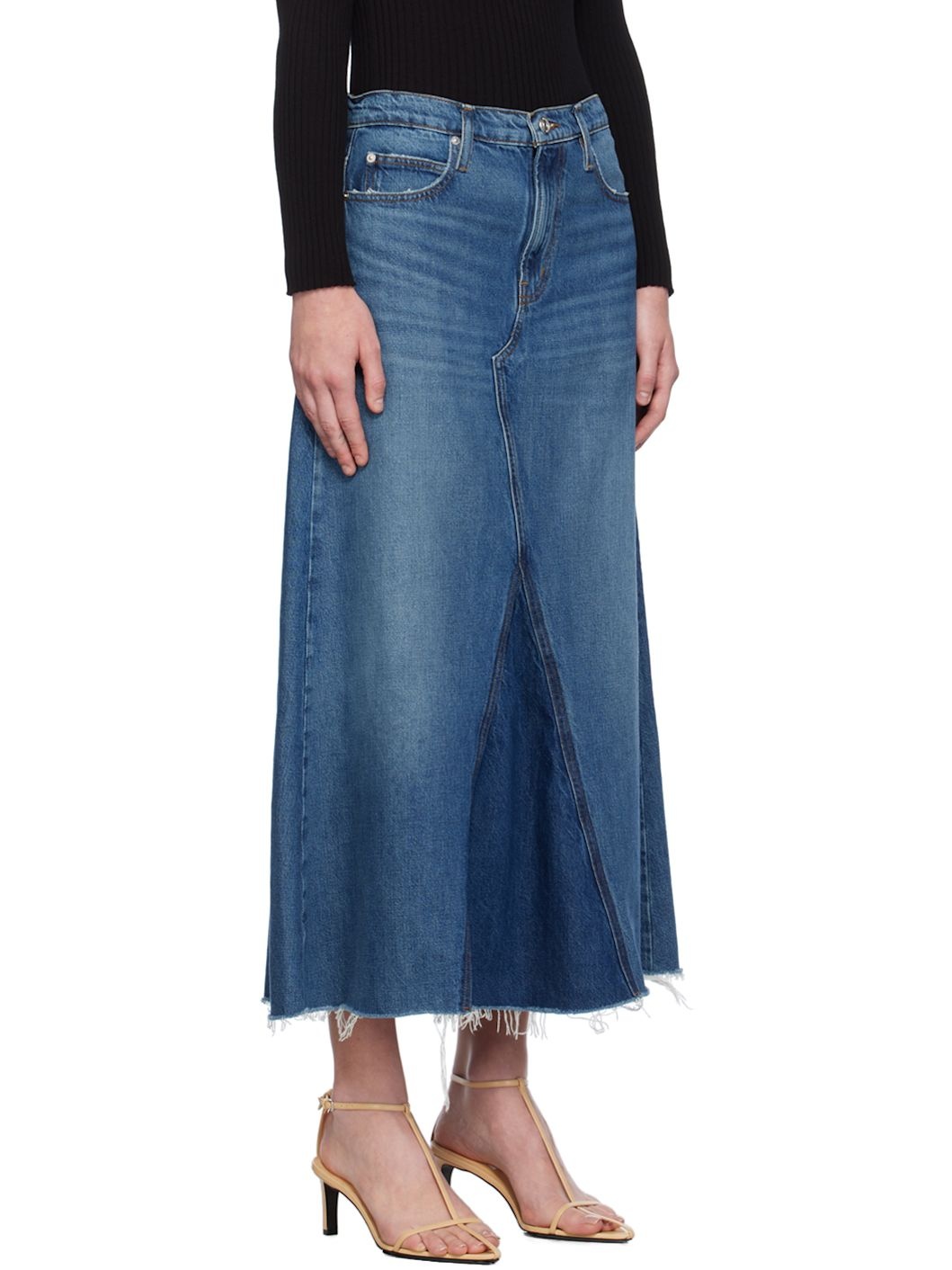 Blue 'The Dorothy' Denim Maxi Skirt - 2