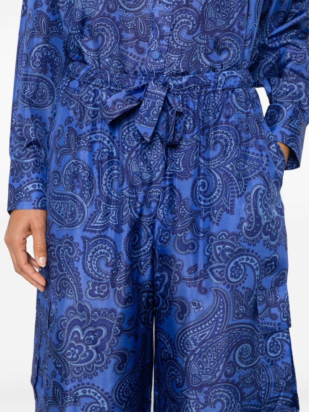 Ottie silk palazzo trousers - 5