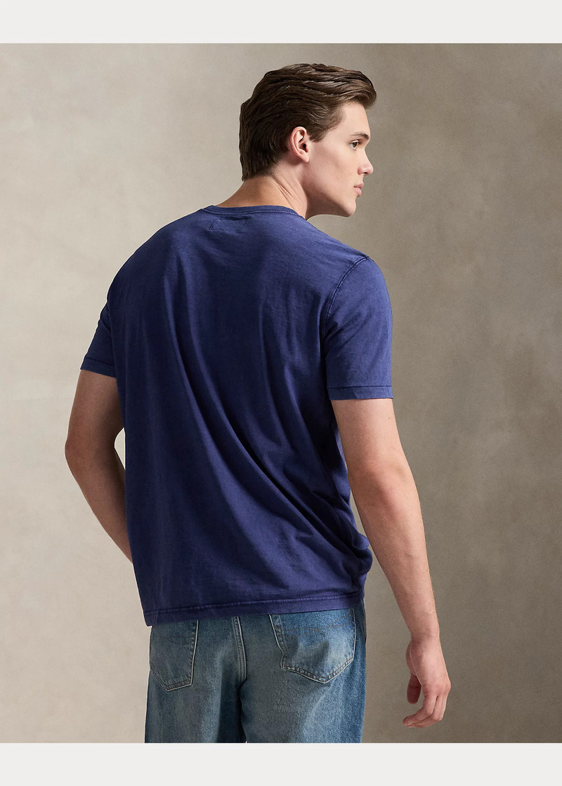 Slub Jersey Short-Sleeve Henley Shirt 4