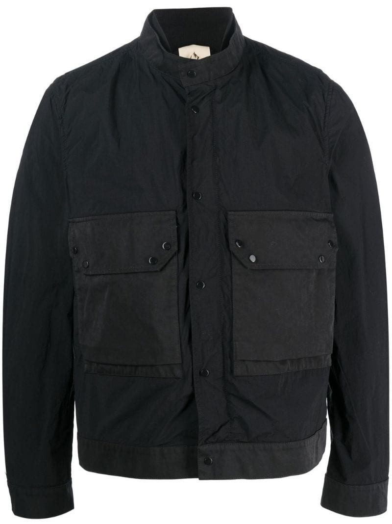 patch-pockets bomber jacket - 1