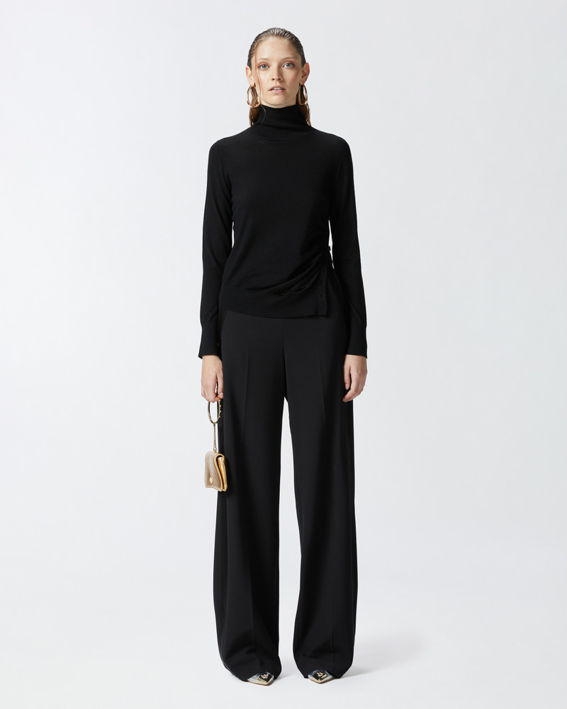 PINKO ELEGANT TROUSERS WITH SHINY SIDE BAND outlook