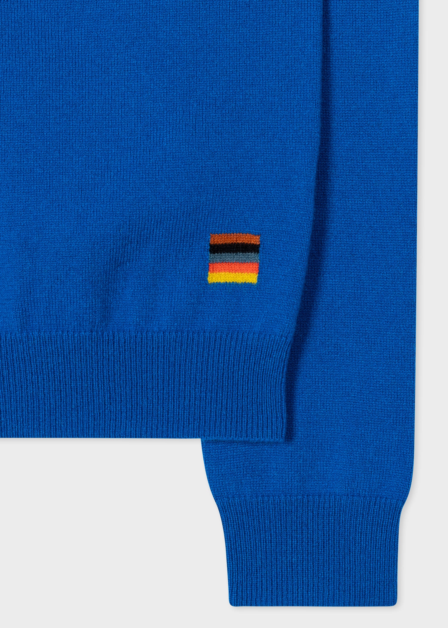 Cobalt Blue Cashmere Roll Neck Sweater - 2