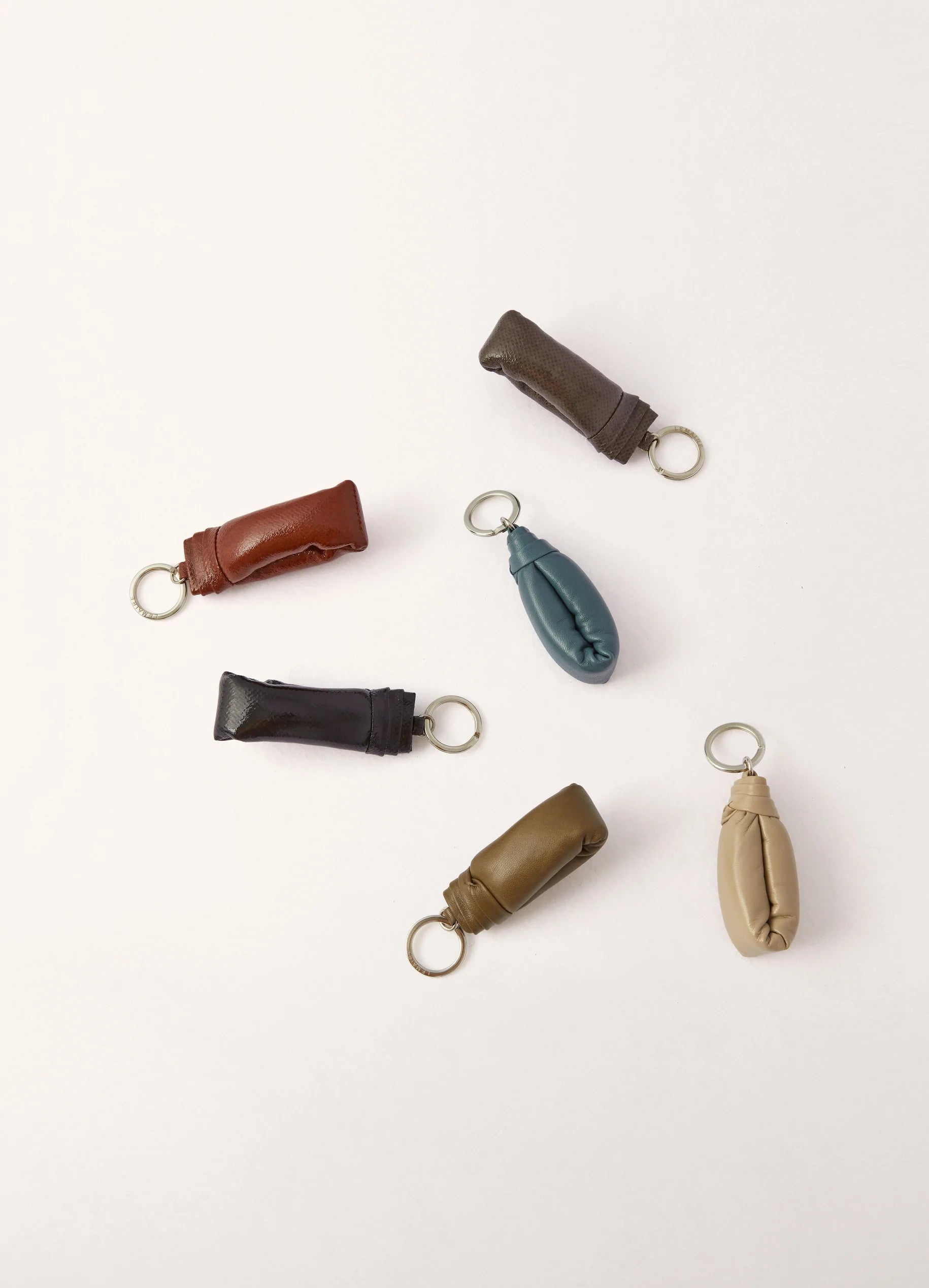 Lemaire WADDED KEY HOLDER COATED LINEN CA | REVERSIBLE