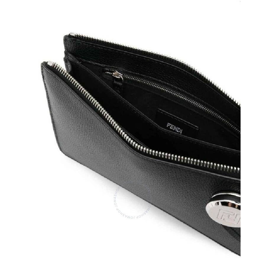 Fendi Engraved Logo Rivet Chiodo Clutch - 4