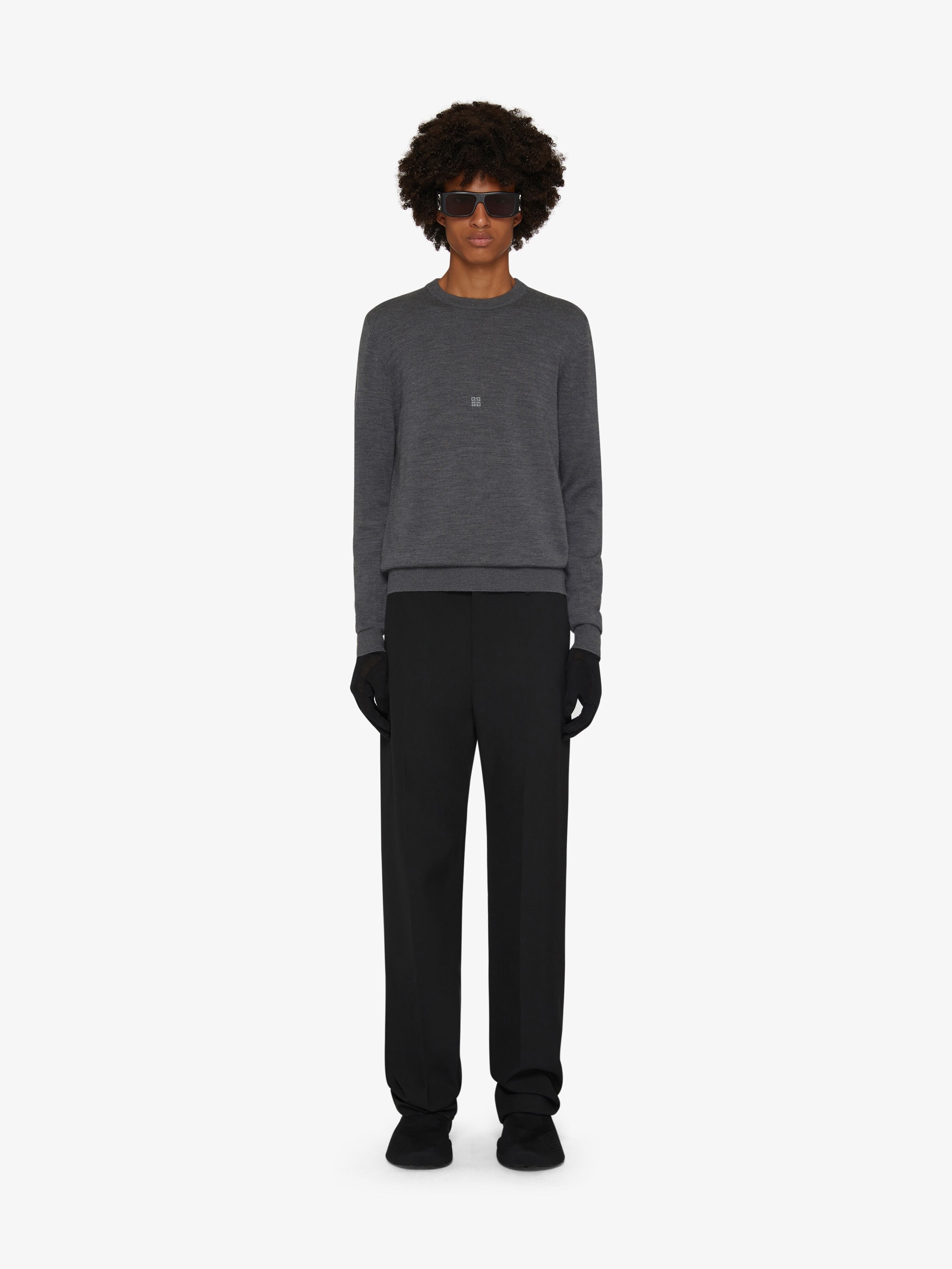 SWEATER IN WOOL WITH 4G EMBROIDERY - 2