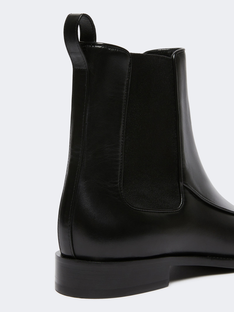 MIRTO Leather Chelsea ankle boots - BLACK 4