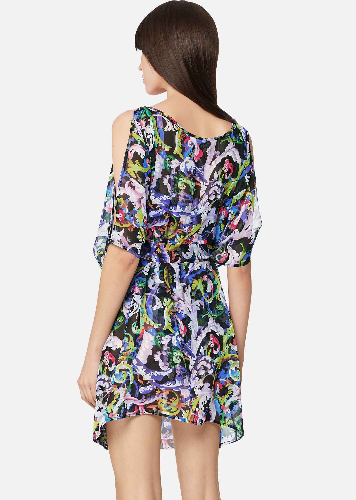 Baroccoflage Print Silk Beach Dress - 3