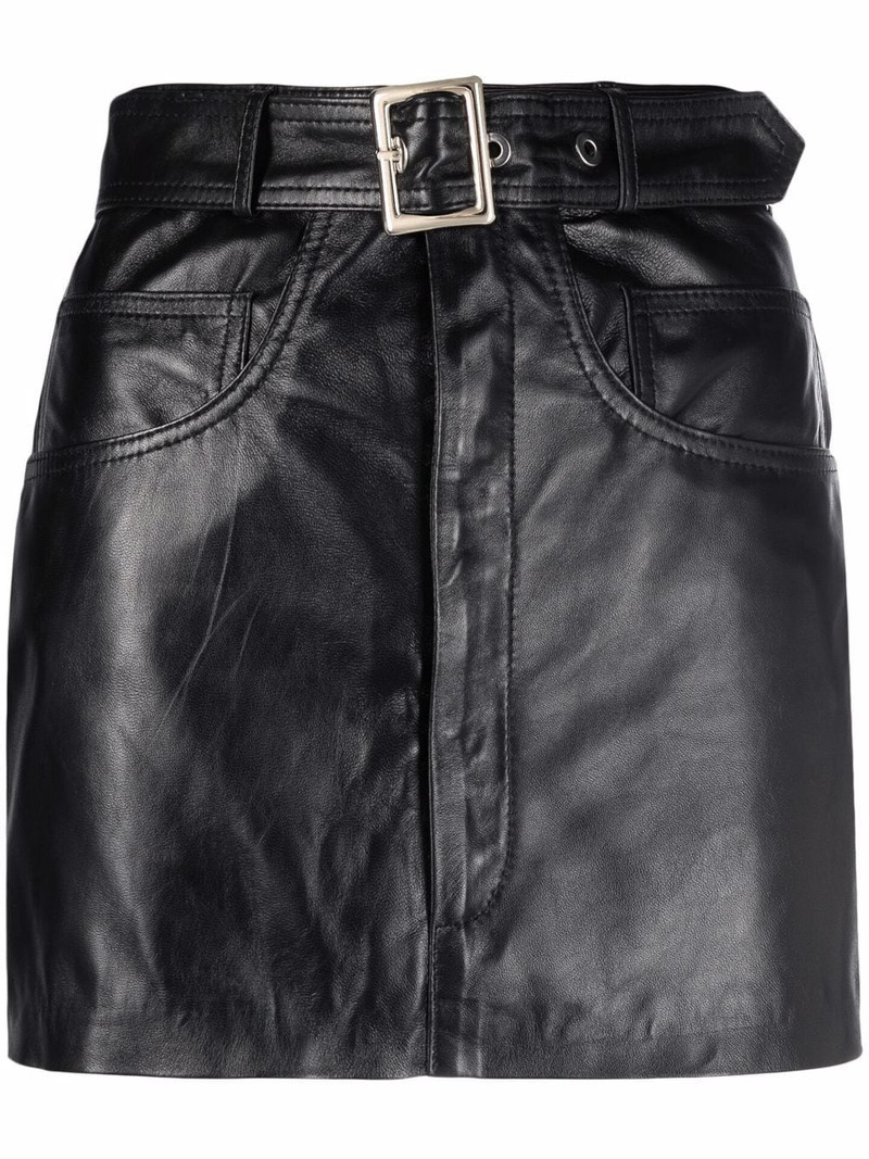 leather mini skirt 1