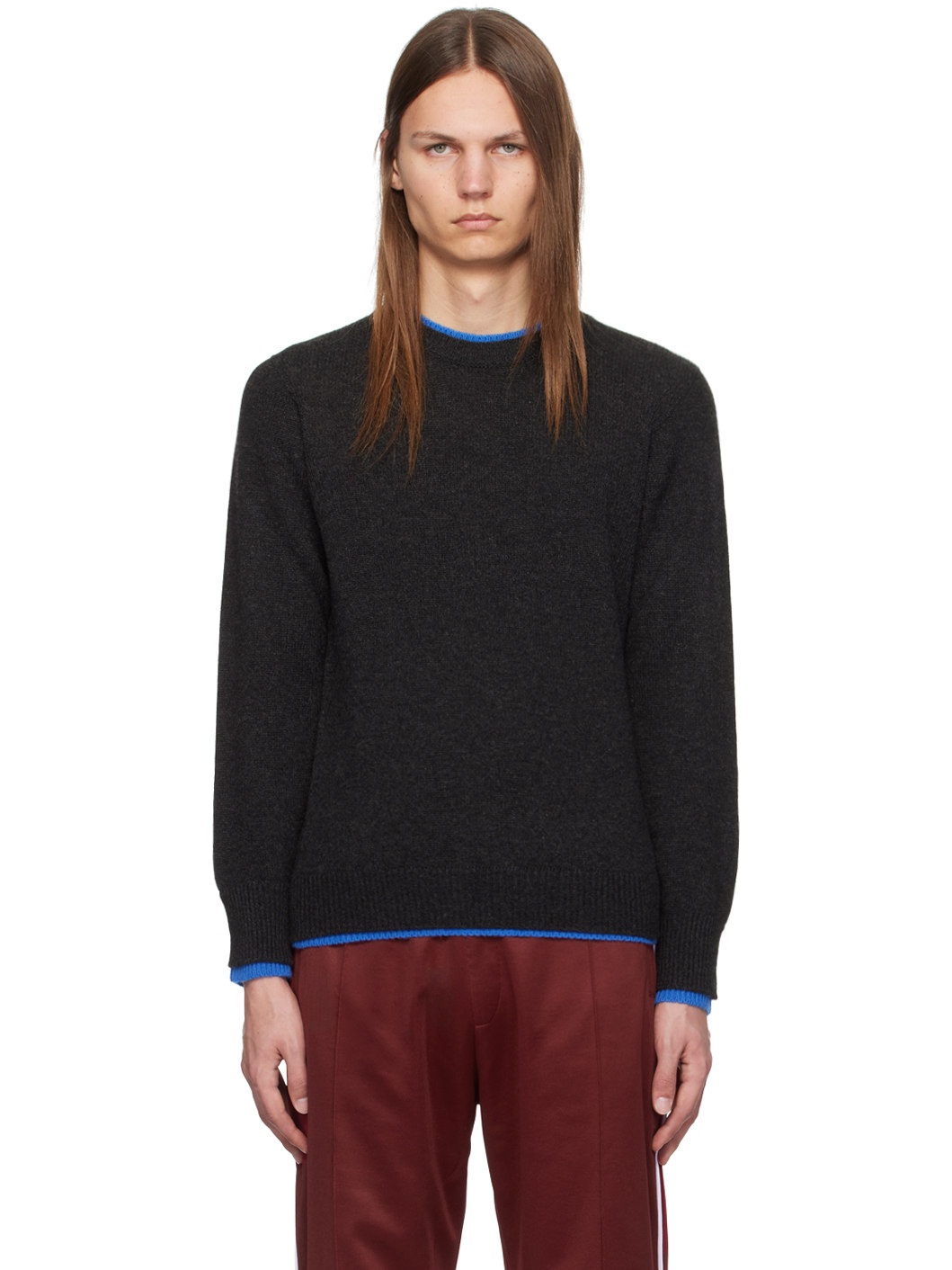 Black Steady Knit Sweater - 1