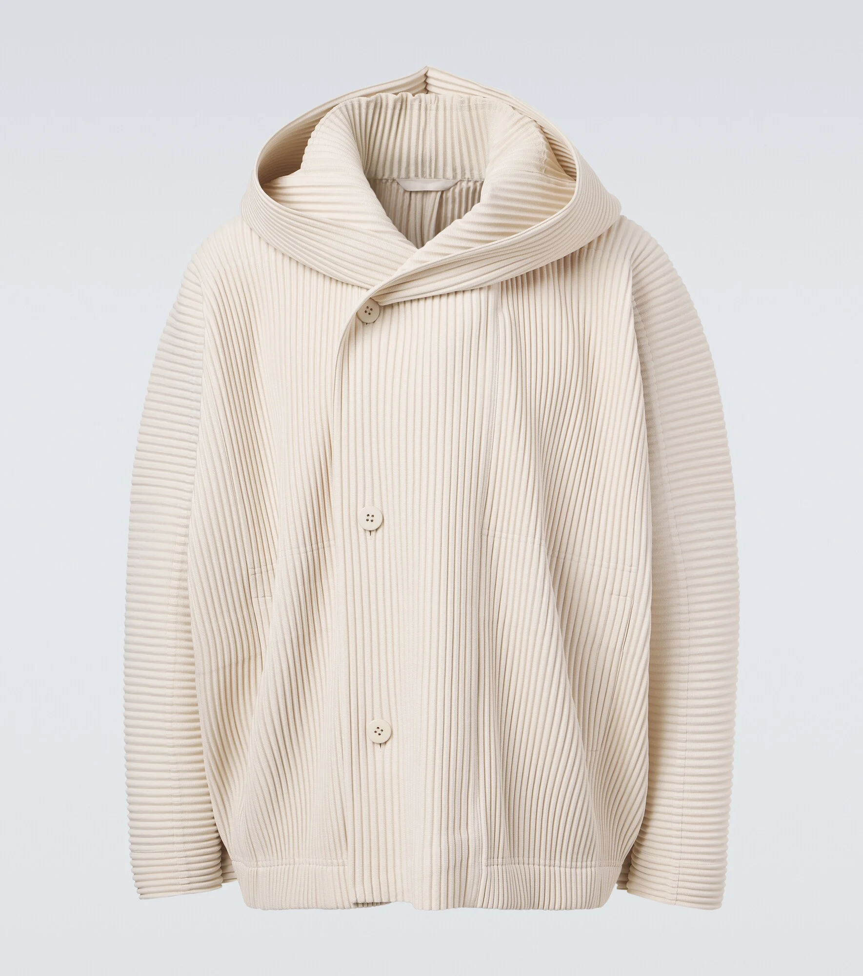 Monthly Colors: March pleated double-breasted cardigan - 1
