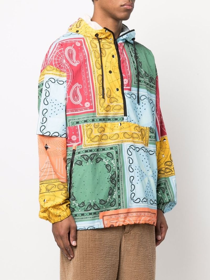bandana-print lightweight jacket - 5