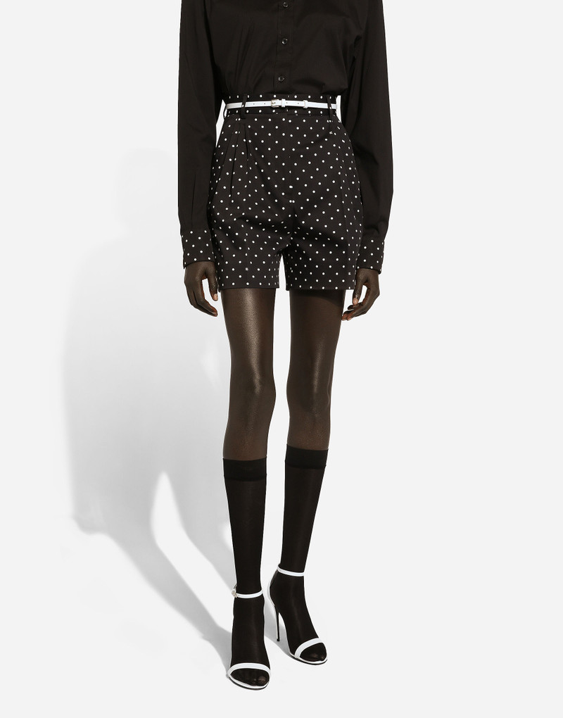 Polka-dot cotton shorts 5