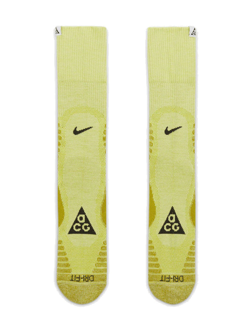 Nike Nike ACG Outdoor Crew Socks 'Yellow Green' DV5465-700 outlook