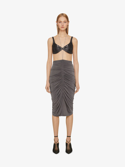Givenchy RUCHED SKIRT IN CREPE WITH CHAIN outlook
