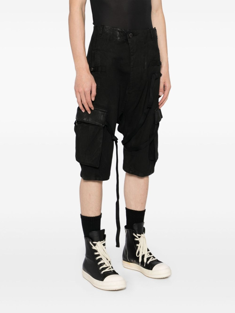 stonewashed cargo track shorts 3