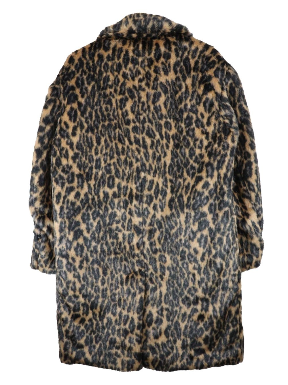 leopard-print faux-fur coat - 2