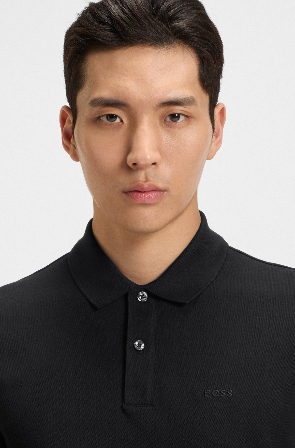PALLAS REGULAR-FIT POLO SHIRT IN COTTON WITH EMBROIDERED LOGO - 3