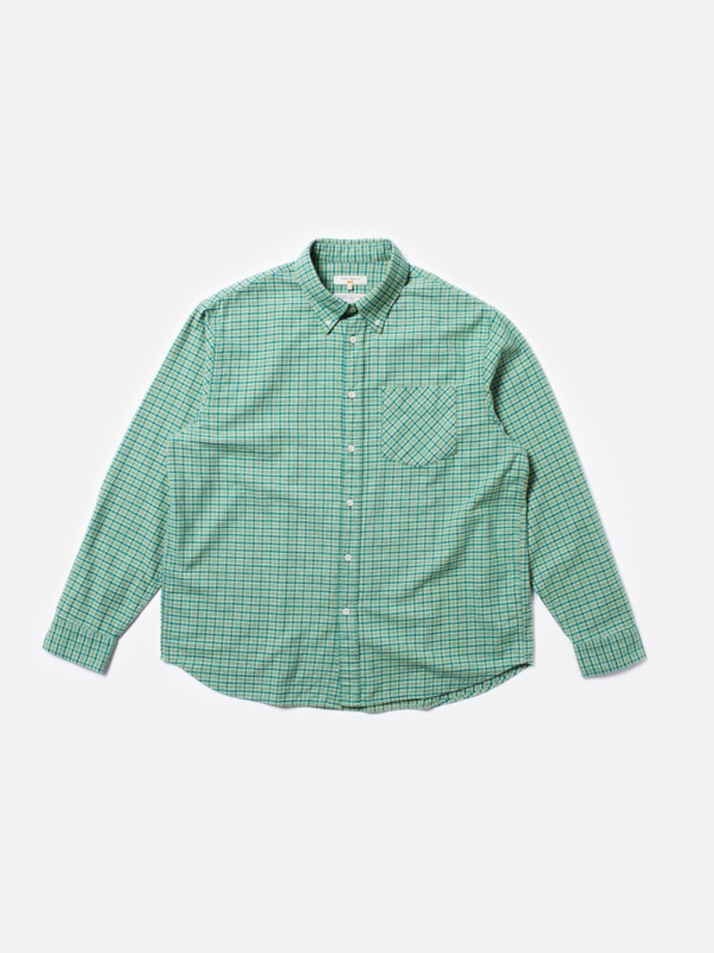 Filip Checked BD Shirt Green 1