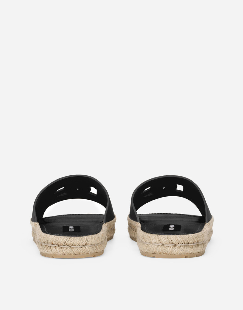 Dolce & Gabbana Calfskin espadrille sliders outlook