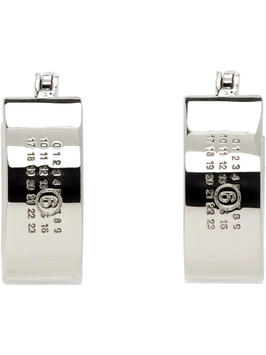 Numeric Hoop Earrings - 1