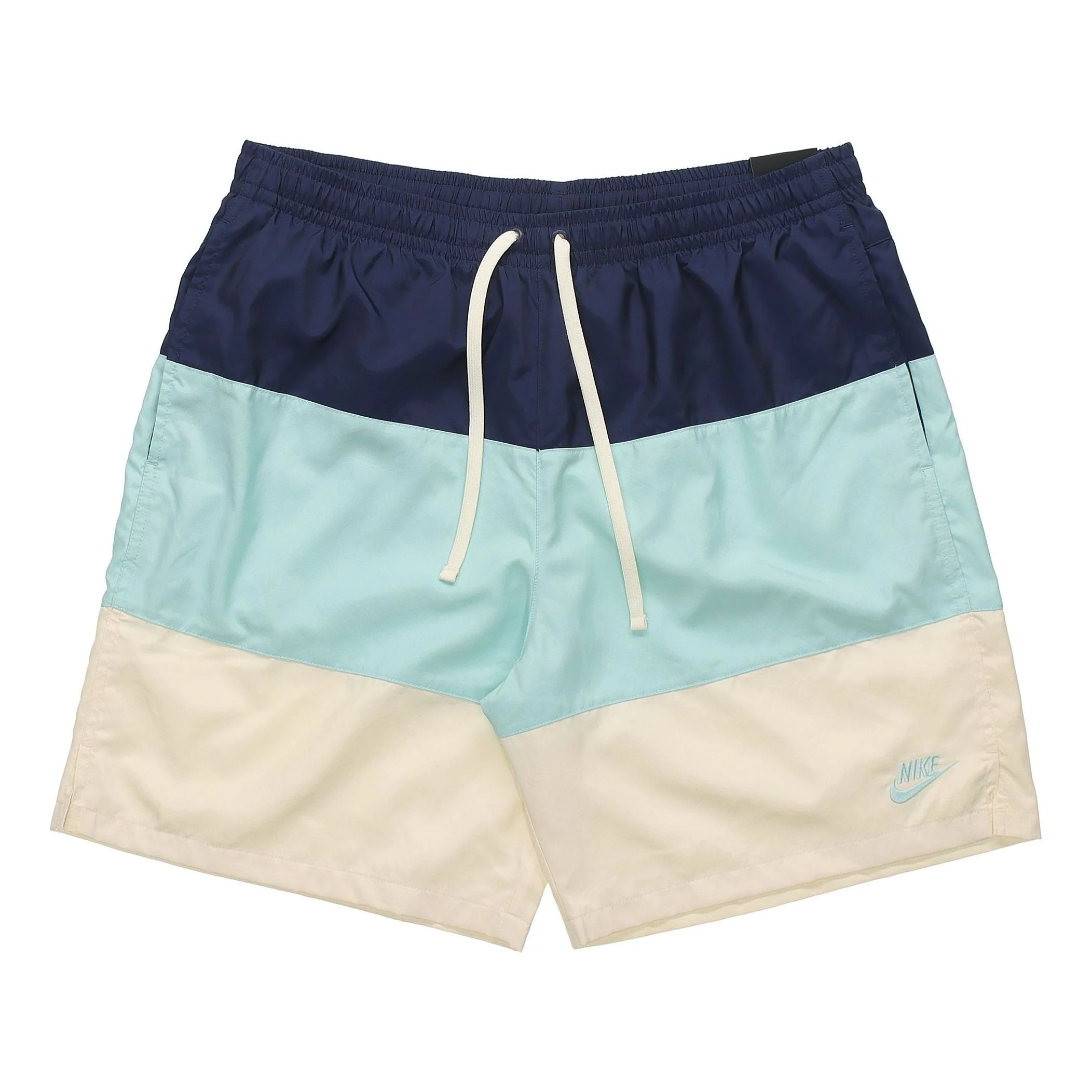 Nike Colorblock 빠른 건조한 길쌈된 스포츠 반바지 파란 CJ4488-382 - 1
