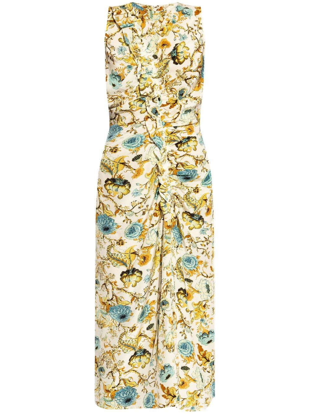 Lorna floral-print silk dress - 1