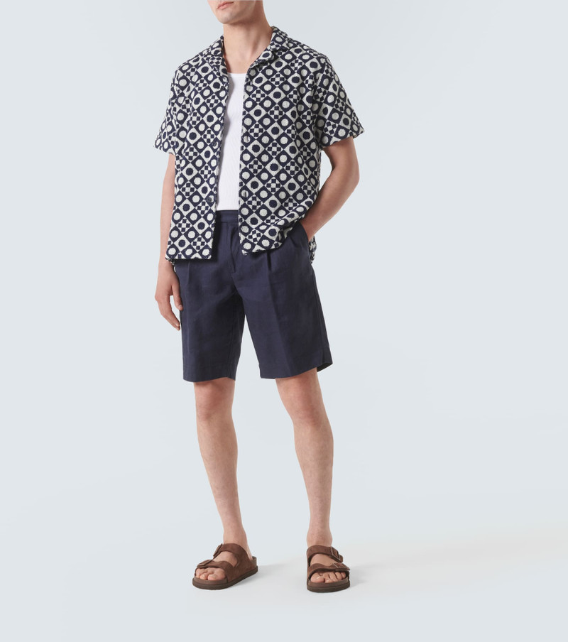 ORLEBAR BROWN Howell printed cotton terry shirt outlook