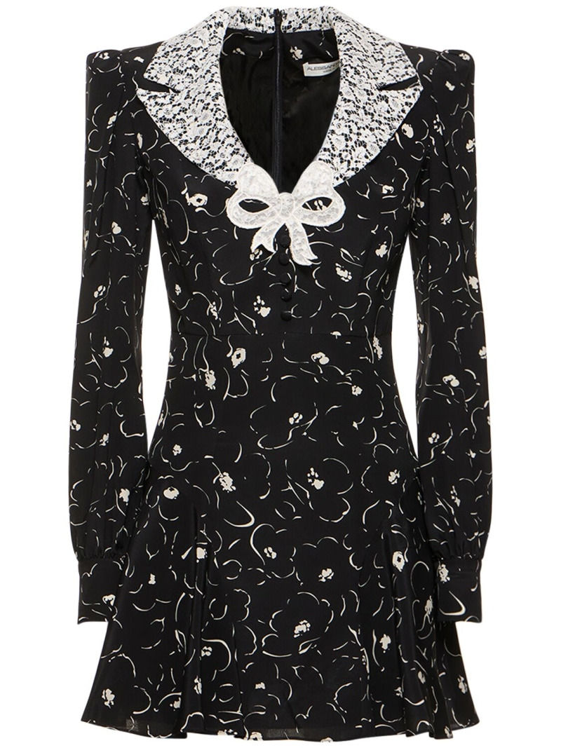 ワンピース ALESSANDRA RICH Printed Silk Mini Dress Alessandra Rich Printed silk minidress Alessandra Rich