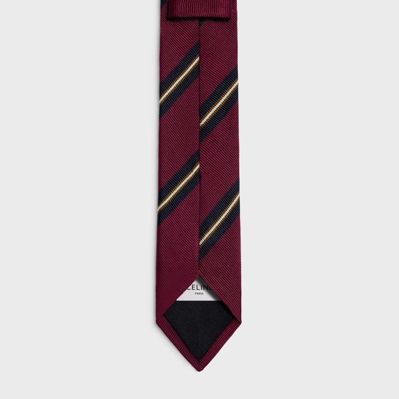 CELINE thin tie in celine blason silk jacquard outlook