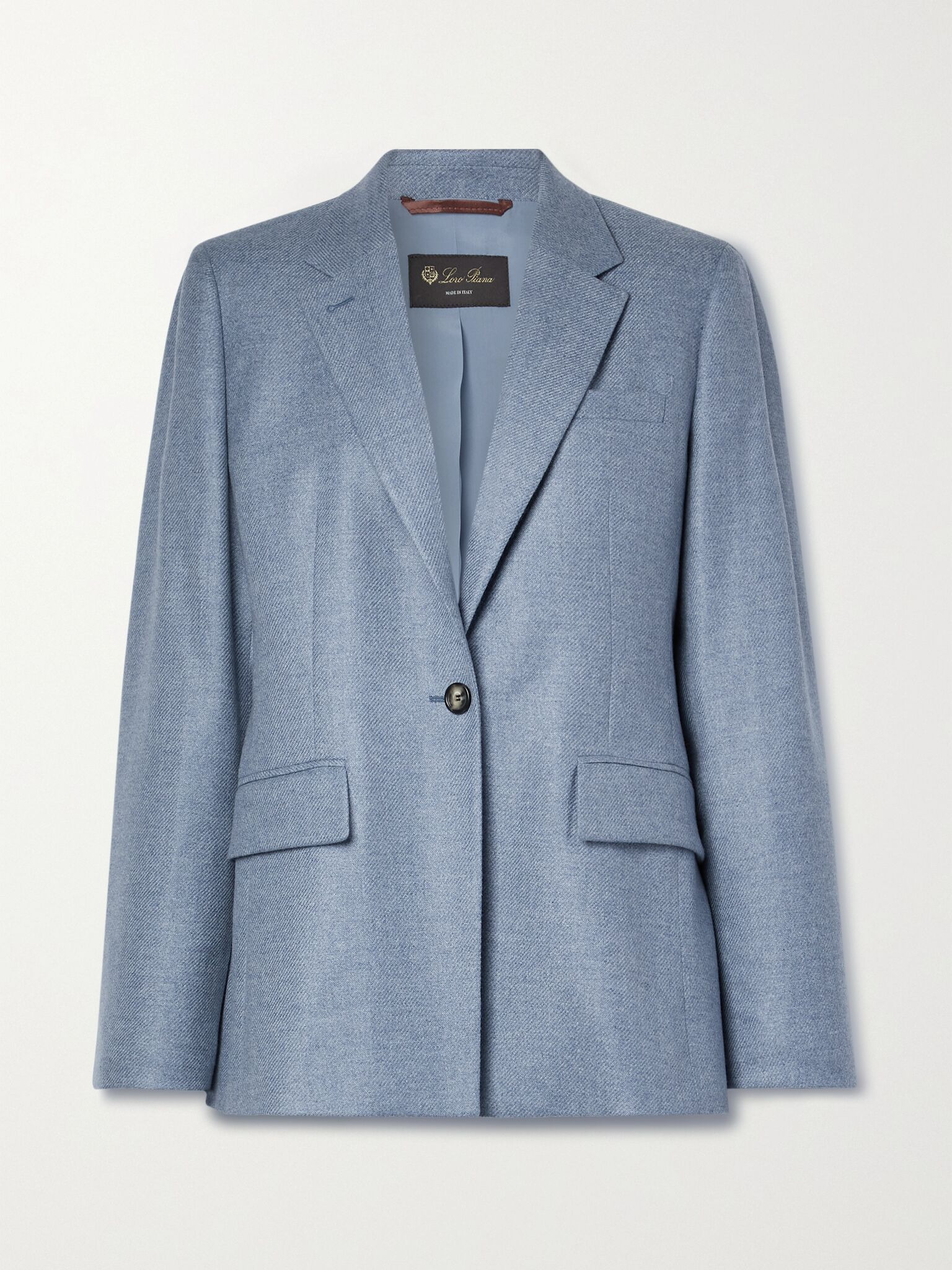Dorina cashmere-flannel blazer Blue - 1