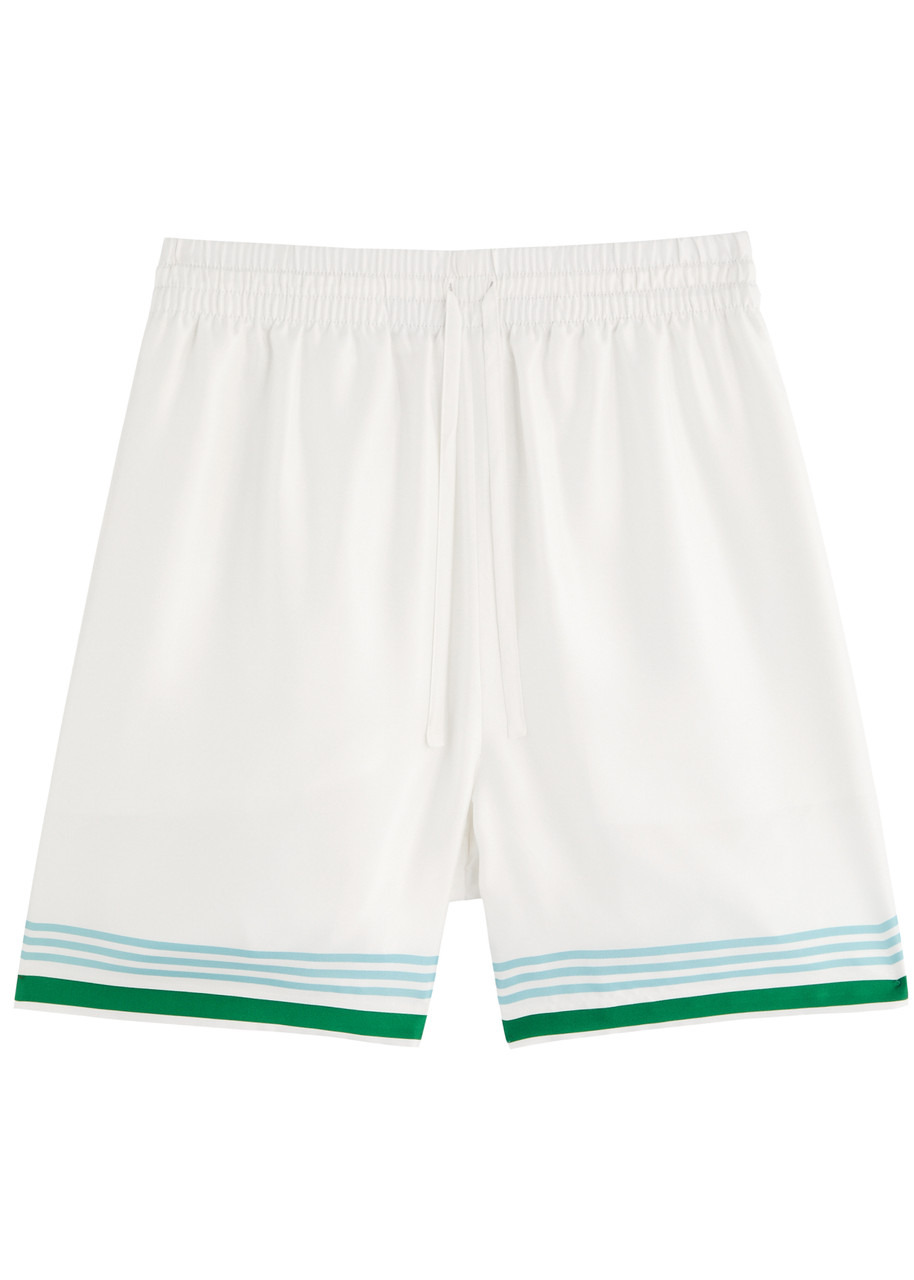 Casablanca Metaphysical Tennis Silk-satin Shorts - 1