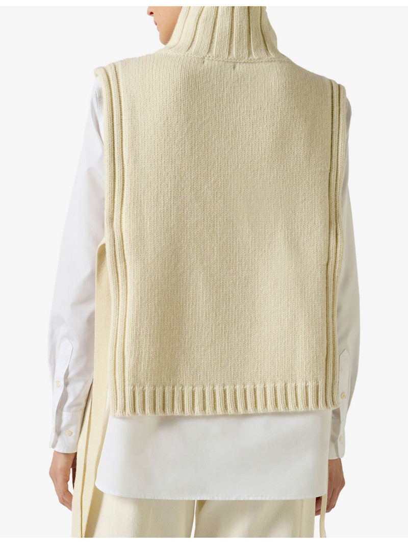 Or High-Neck Sleeveless Wool Jumper 4