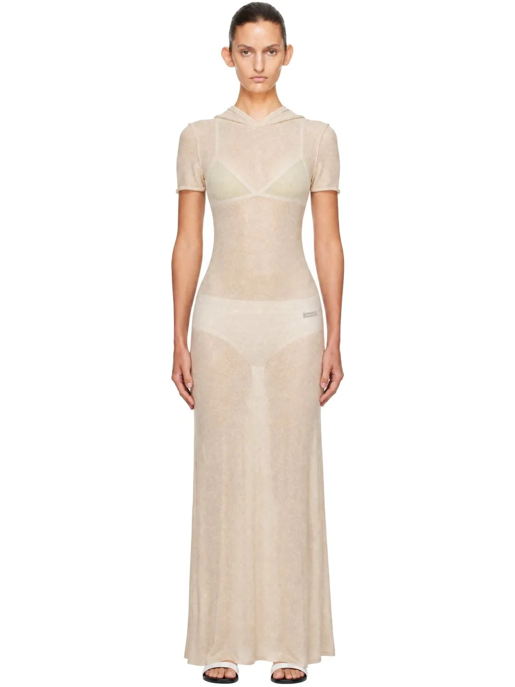Beige Intro Maxi Dress - 1