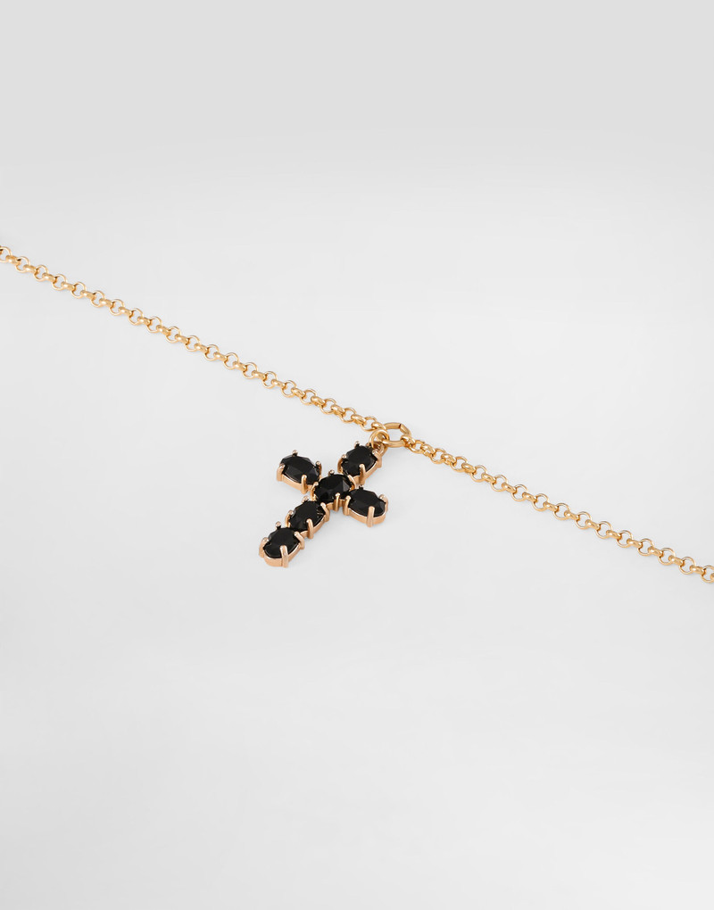 Fine link bracelet with cross charm 3