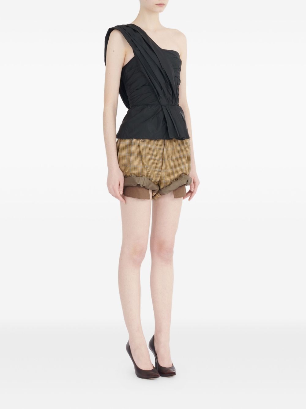 asymmetric one-shoulder blouse - 3
