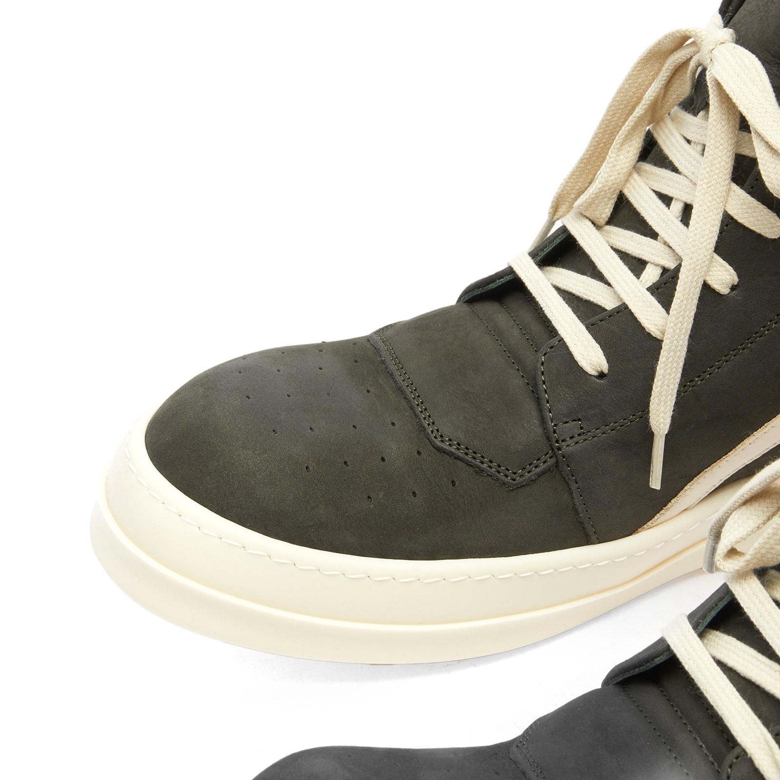 Rick Owens Nubuck Geobasket Sneakers - 4