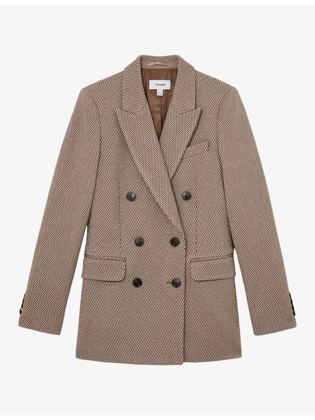 Aubrey Double-Breasted Wool-Blend Blazer - 1