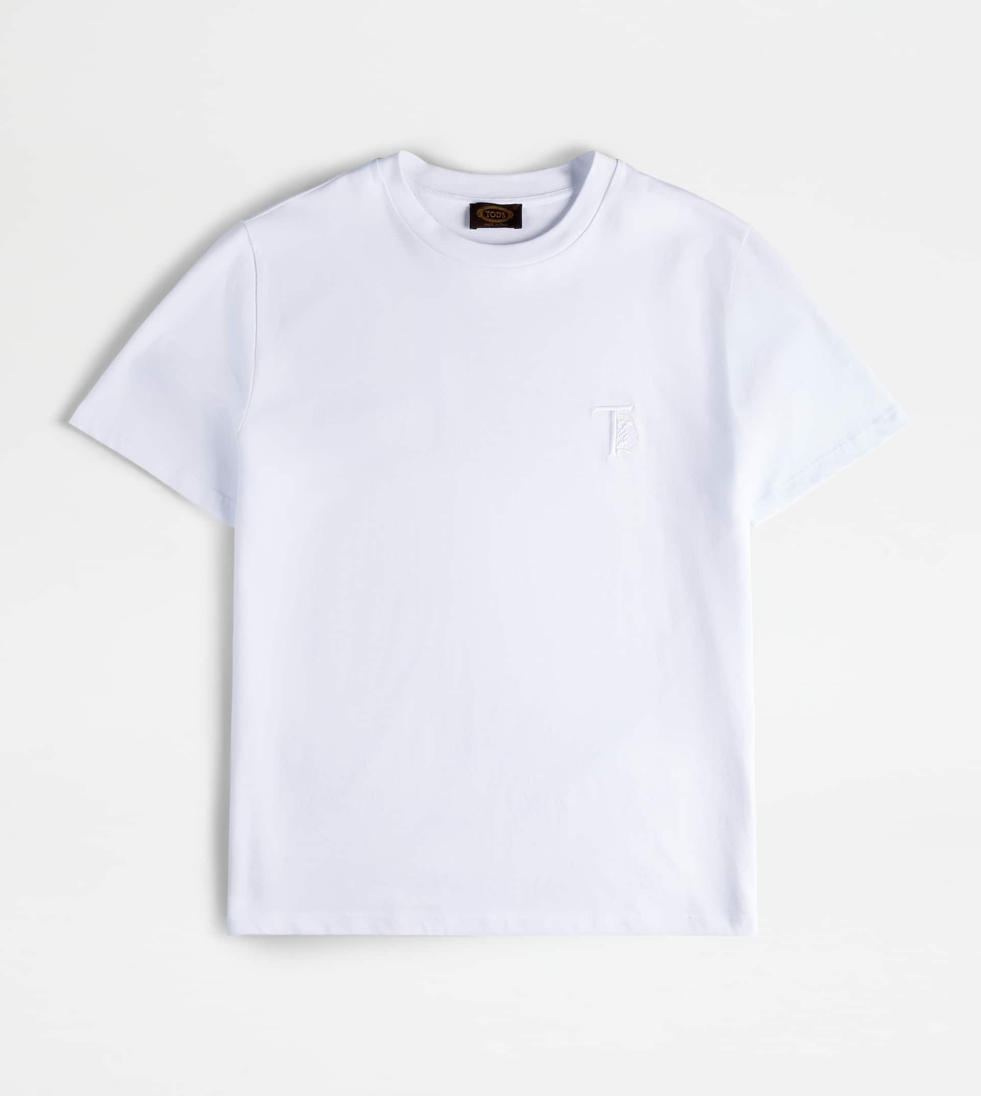 ROUND NECK T-SHIRT - WHITE - 1