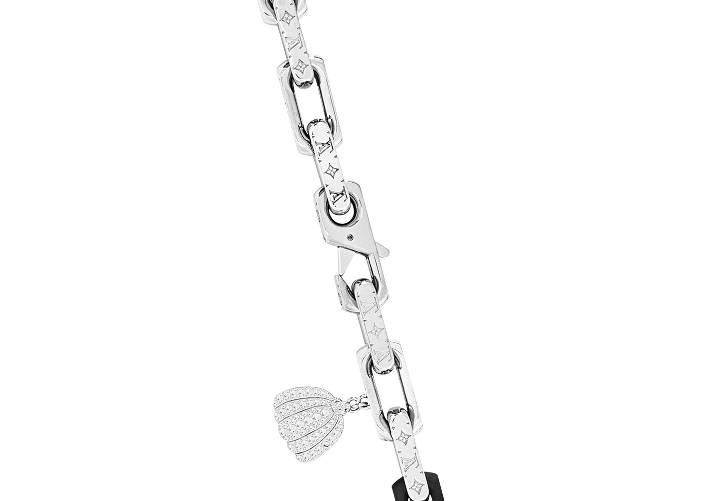Louis Vuitton x Yayoi Kusama Monogram Chain Necklace Black - 2