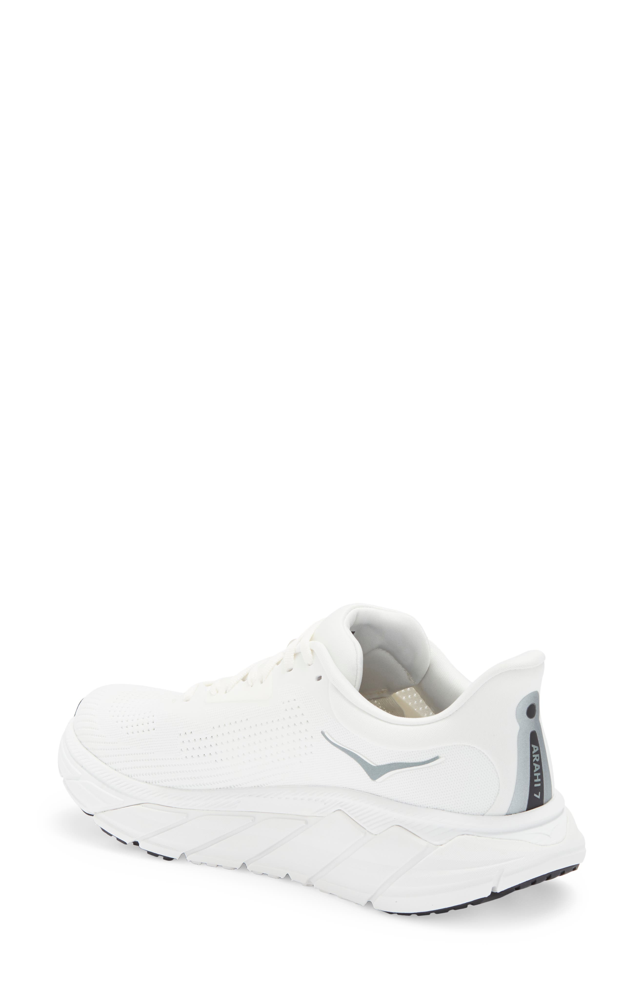 HOKA Arahi 7 Running Shoe in Blanc De Blanc /Steel Wool at Nordstrom - 2