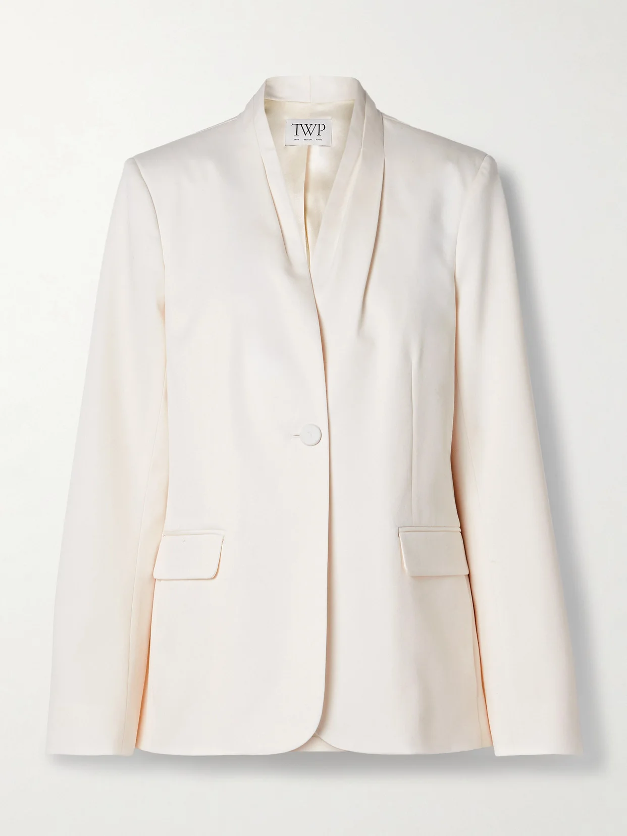 Pleated Linen Blazer - 1