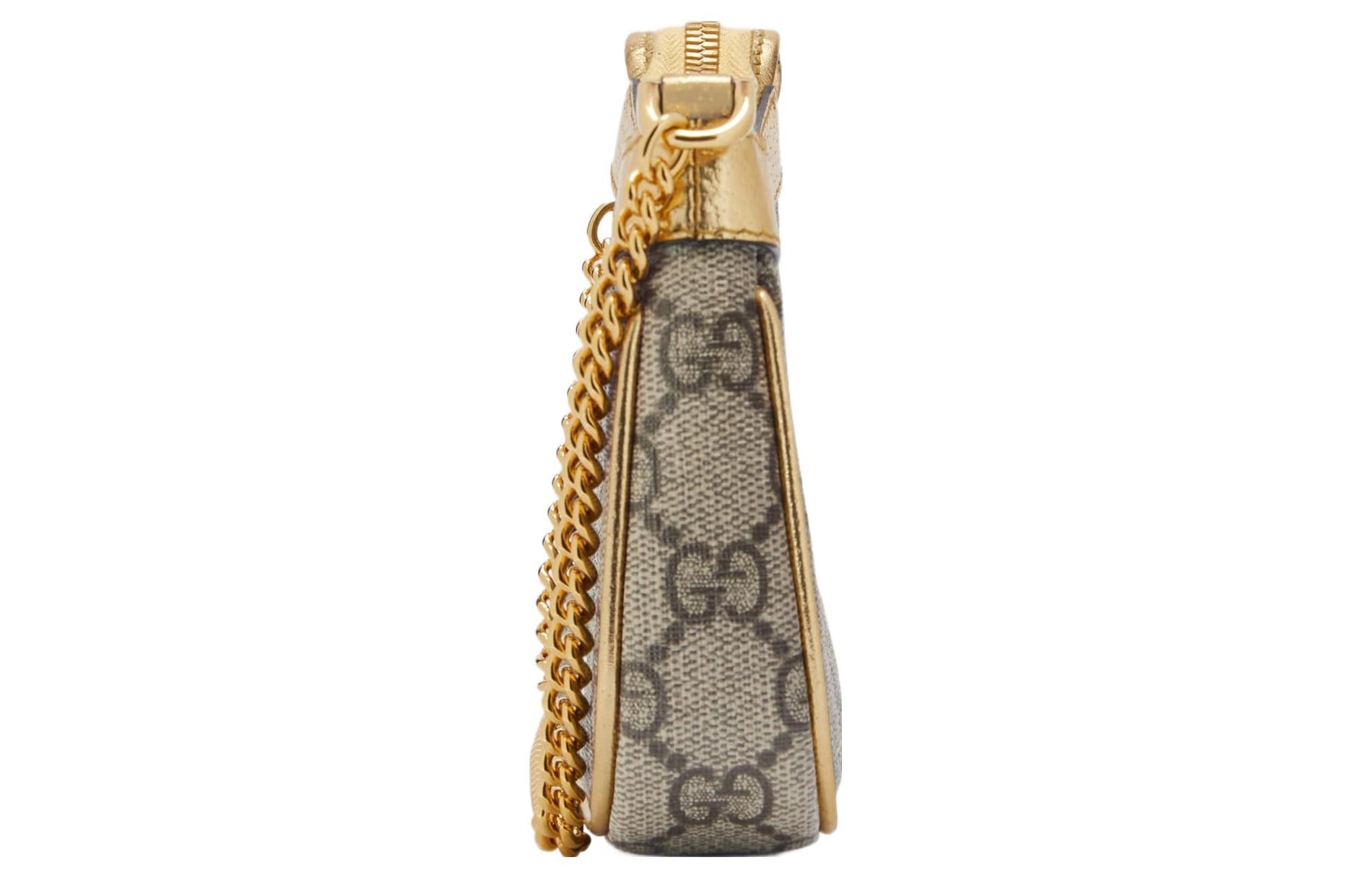 (WMNS) Gucci Ophidia Mini Bag 'Beige Ebony Supreme' 764960-KAAAH-9746 - 5