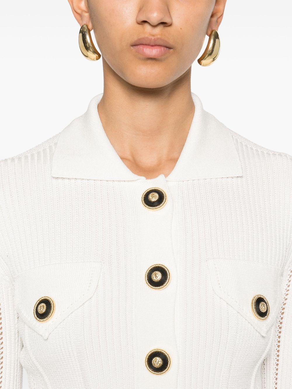 ribbed cardigan - 5