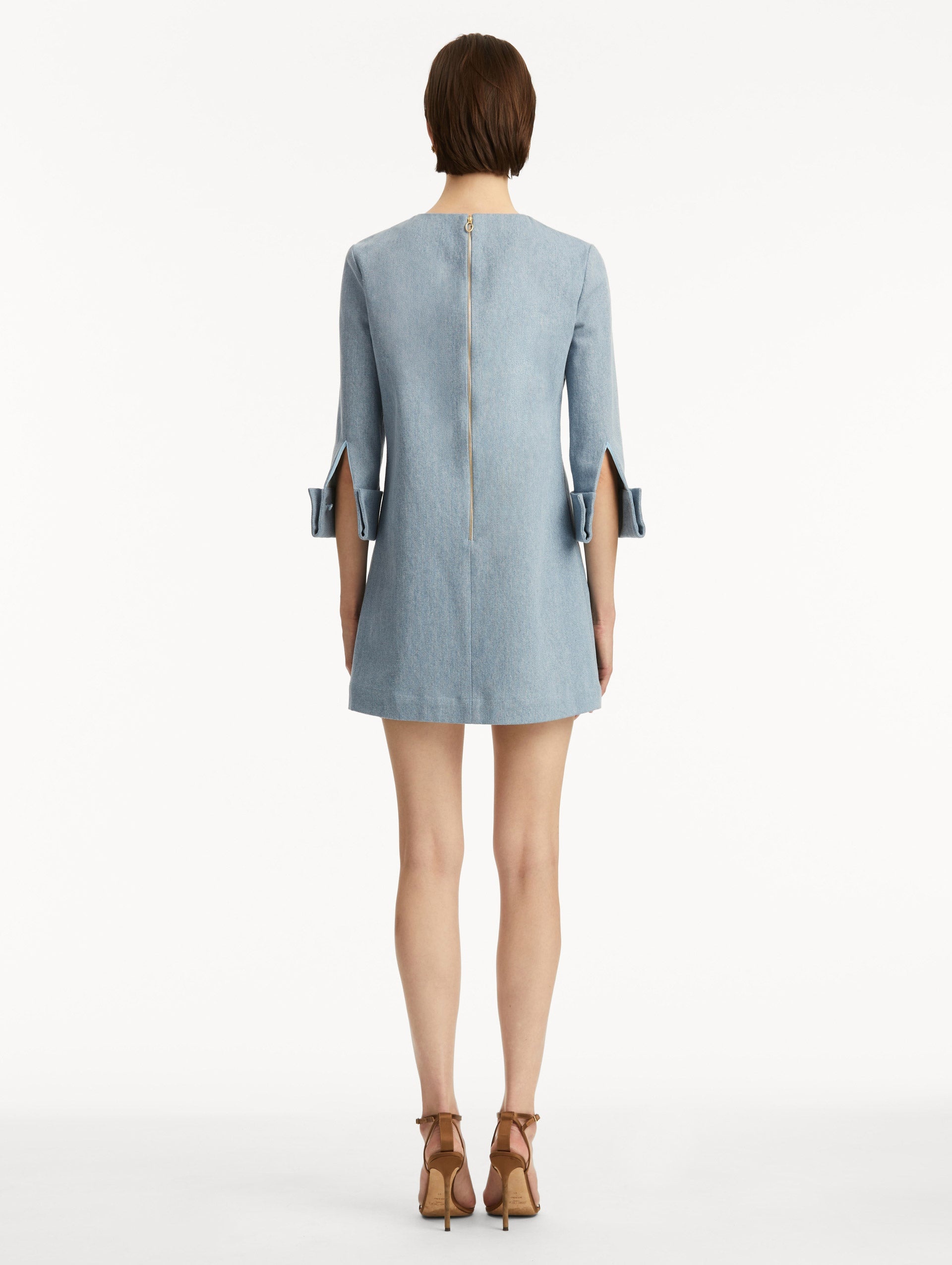 ARTICHOKE DENIM SHIFT DRESS - 3
