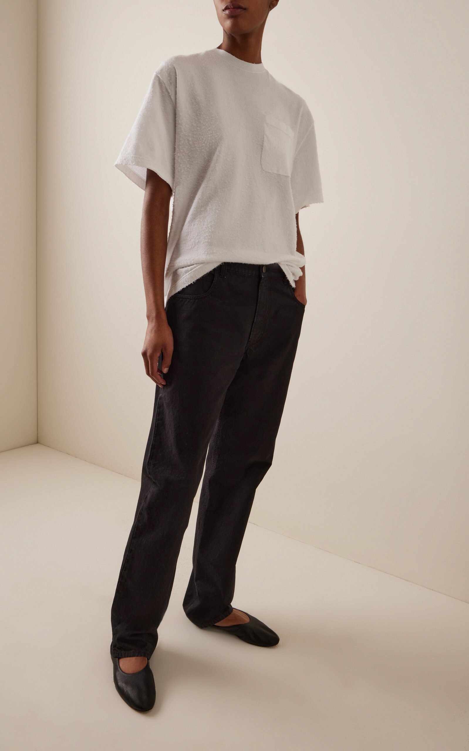 Kaddy Cotton Fleece T-Shirt white - 3