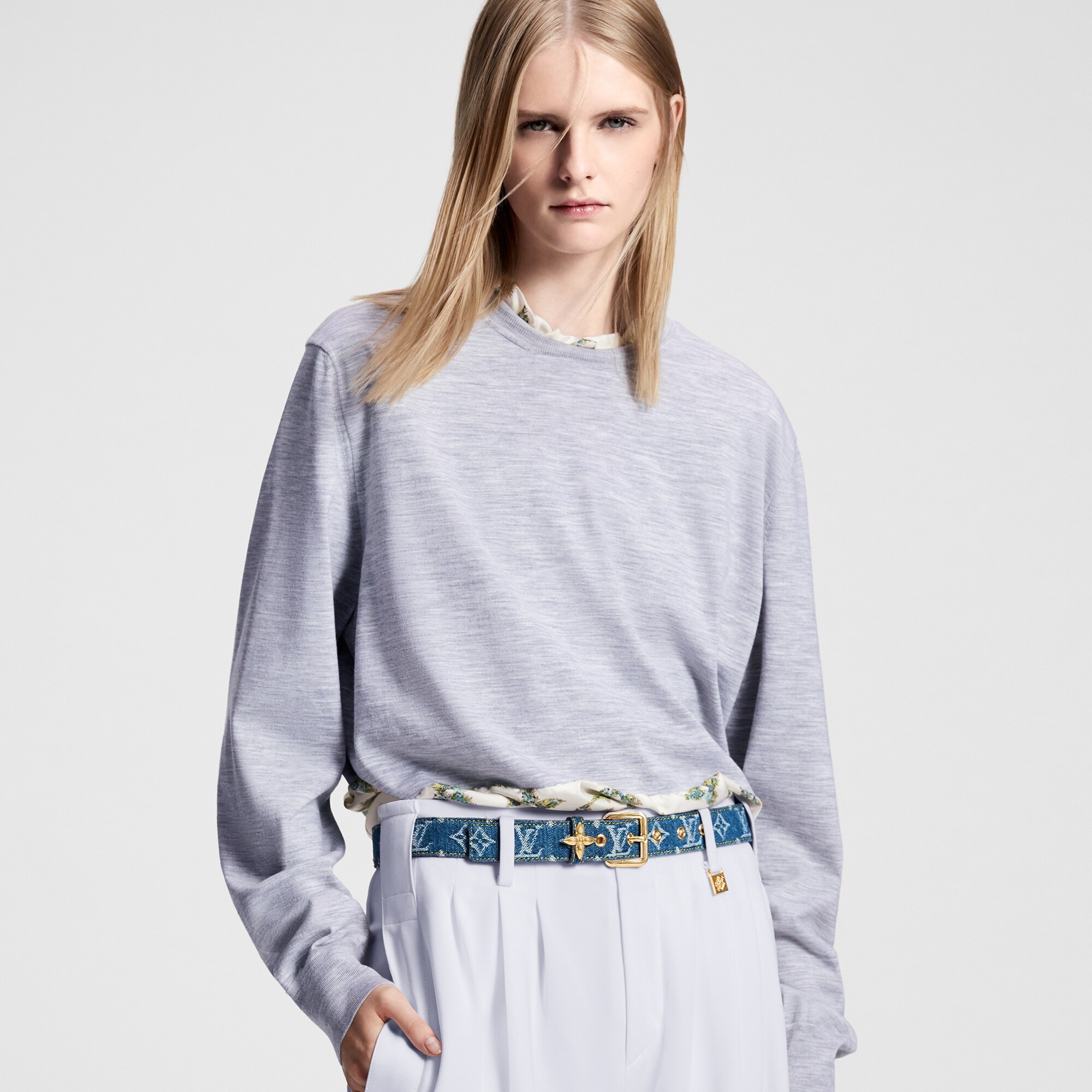 LV Flowergram Ardillon 30mm Belt - 3