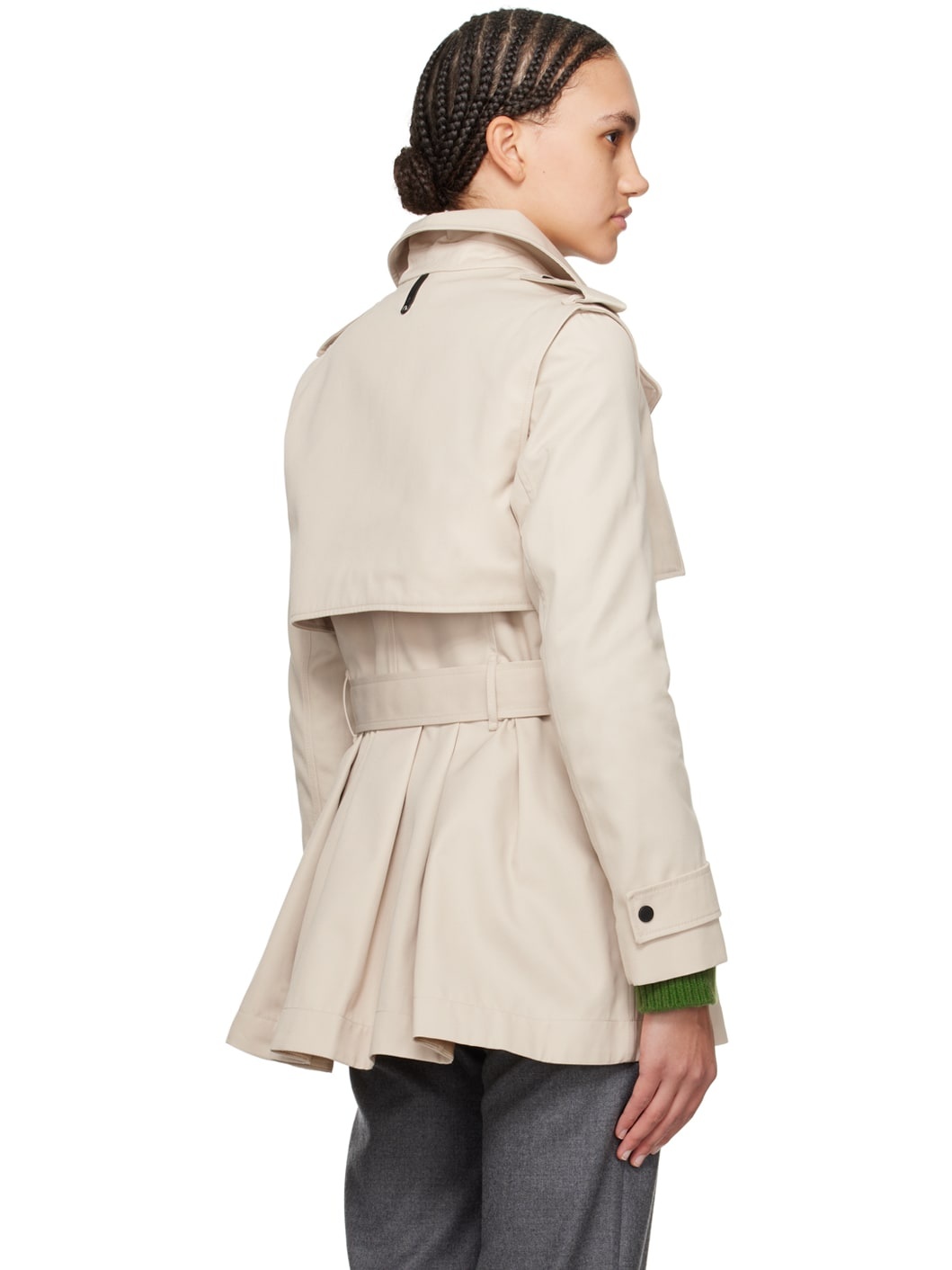 Beige Adva Trench Coat - 3